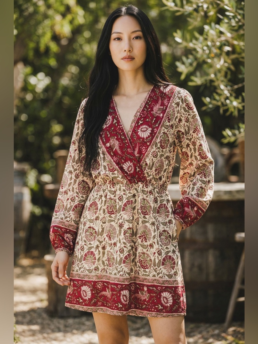 Lucky Brand Floral Boho Dress. Size Medium. Retails $119. - Picture 12 of 13